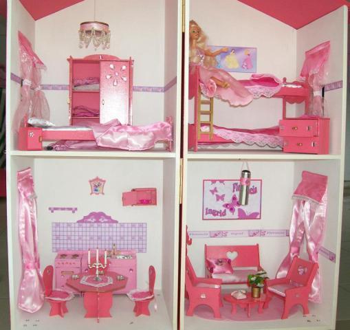 Casa para muÃecas barbie transportable pintada y... en jesús marÃa Roperos para barbie